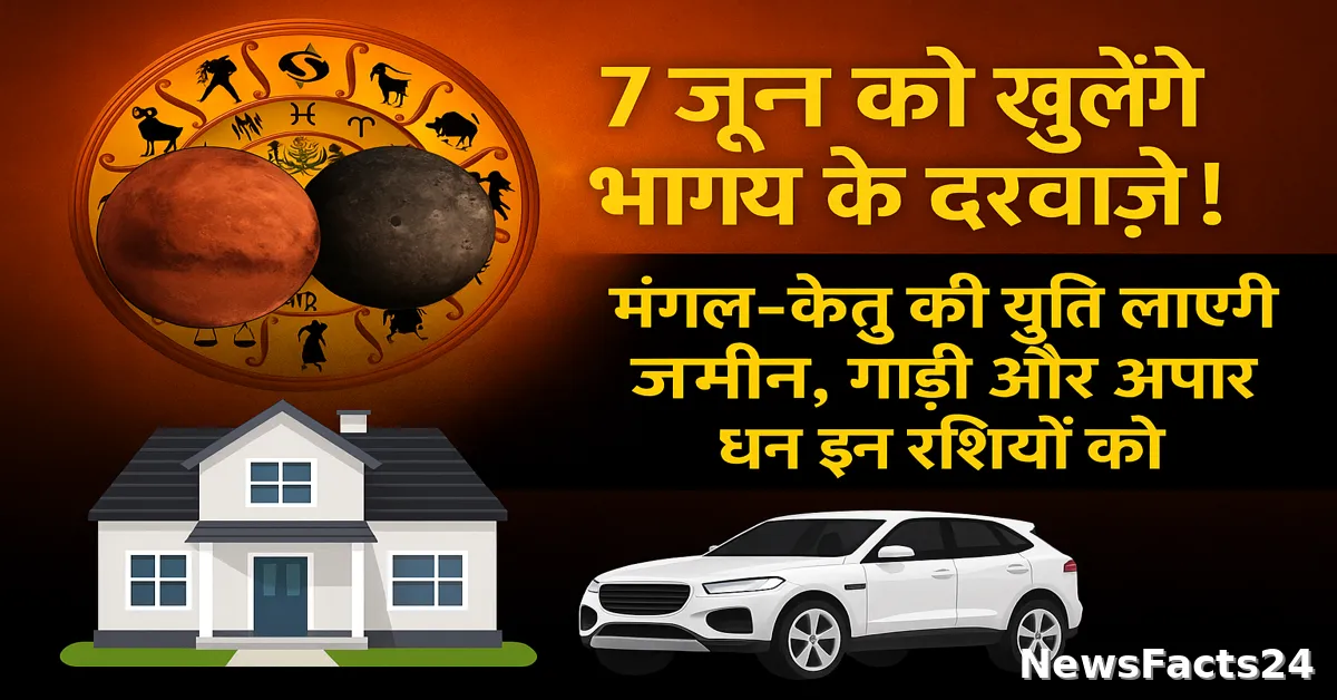 Mangal Ketu Yuti 7 june 2025 7 जून 2025 को मंगल और केतु सिंह राशि में युति कर रहे हैं। यह योग वैदिक ज्योतिष में एक रहस्यमयी और प्रभावशाली संयोजन माना जाता है